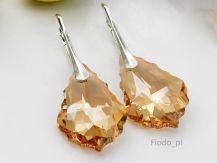 KOLCZYKI DUŻY BAROK GOLDEN SHADOW 22MM