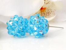SZTYFTY PLECIONE Z KORALIKÓW AQUAMARINE AB