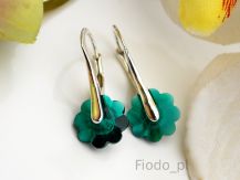 KOLCZYKI KWIATKI EMERALD