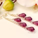 TRZY KROPLE AMETHYST NA ŁAŃCUSZKU - 2
