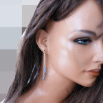 TRZY KROPLE AQUAMARINE NA ŁAŃCUSZKU - 5