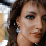 MIGDAŁ STRASS 28 MM BLUE AB - 12