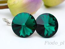 RIVOLI NA ZAPIĘCIACH ANGIELSKICH EMERALD SWAROVSKI NOWOŚĆ
