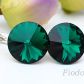 RIVOLI NA ZAPIĘCIACH ANGIELSKICH EMERALD SWAROVSKI NOWOŚĆ