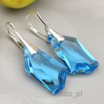 KOLCZYKI DE ART AQUAMARINE DUŻE 24MM - 2