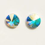 Sztyfty rivoli koła crystal ab róż Swarovski crystals 8 mm - 2
