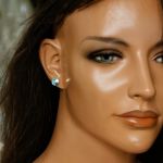 Sztyfty rivoli koła crystal ab róż Swarovski crystals 8 mm - 4