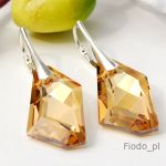 KOLCZYKI DUŻY DE ART GOLDEN SHADOW 24MM - 3