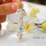 MEGA KOLCZYKI GRONA, WINOGRONA CRYSTAL AB - 2