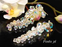 MEGA KOLCZYKI GRONA, WINOGRONA CRYSTAL AB