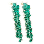 WINOGRONA grono emerald zieleń kryształki Swarovski - 2