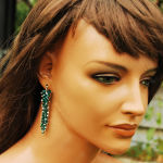 WINOGRONA grono emerald zieleń kryształki Swarovski - 5