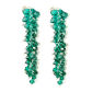 WINOGRONA grono emerald zieleń kryształki Swarovski
