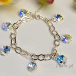 BRANSOLETKA Z MIGDAŁAMI CRYSTAL AB - 3