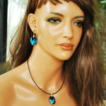 Jean Paul Gaultier for Swarovski KOLCZYKI W GRANACIE - 8