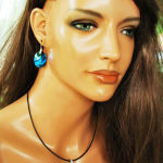 Jean Paul Gaultier for Swarovski KOLCZYKI W GRANACIE - 10