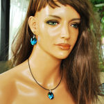 Jean Paul Gaultier for Swarovski KOLCZYKI W GRANACIE - 12