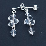 KOLCZYKI SZTYFTY BICONE CRYSTAL SWAROVSKI CRYSTALS - 3