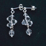 KOLCZYKI SZTYFTY BICONE CRYSTAL SWAROVSKI CRYSTALS - 4