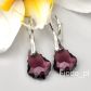 UROCZE KOLCZYKI BAROK AMETHYST