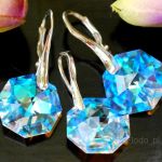 KOMPLET OCTAGON STRASS BLUE AB - 4