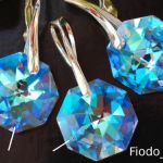 KOMPLET OCTAGON STRASS BLUE AB - 5