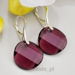 KOLCZYKI KOŁA TWIST AMETHYST 18mm - 2