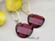 KOLCZYKI KOŁA TWIST AMETHYST 18mm