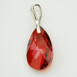 Wisiorek migdał Red Magma 22 mm kryształ - 2
