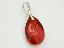 Wisiorek migdał Red Magma 22 mm kryształ