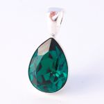 MIGDAŁ W SREBRNEJ OPRAWIE EMERALD ZIELEŃ - 3