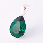 MIGDAŁ W SREBRNEJ OPRAWIE EMERALD ZIELEŃ - 2