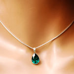 MIGDAŁ W SREBRNEJ OPRAWIE EMERALD ZIELEŃ - 6