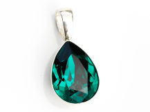 MIGDAŁ W SREBRNEJ OPRAWIE EMERALD ZIELEŃ