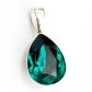 MIGDAŁ W SREBRNEJ OPRAWIE EMERALD ZIELEŃ