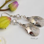 DŁUGIE KOLCZYKI MIGDAŁ SILVER SHADE 28 MM - 3