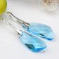 KOLCZYKI WING AQUAMARINE