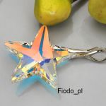 DUŻY WISIOREK GWIAZDA 28 MM CRYSTAL AB - 4