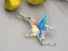 DUŻY WISIOREK GWIAZDA 28 MM CRYSTAL AB