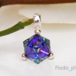 KOSTKA W SREBRZE 8 MM HELIOTROPE - 4