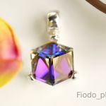 KOSTKA W SREBRZE 8 MM HELIOTROPE - 2