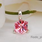 KOSTKA W SREBRZE 8 MM LIGHT ROSE - 3