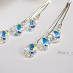 DŁUGIE KOLCZYKI MIGDAŁ CRYSTAL AB POTRÓJNE - 3