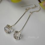 KOLCZYKI KOSTKA SILVER SHADE 8mm - 3