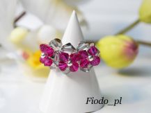 PIERŚCIONEK FUCHSIA Z SZAROŚCIĄ