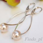 DŁUGIE KOLCZYKI Z PERŁĄ SWAROVSKI - 2