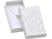 PUDEŁKO  NA KOMPLETY LUB DŁUGIE KOLCZYKI 8 X 5 CM białe