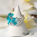 PIERŚCIONEK KORALIK BLUE ZIRCON AB - 4