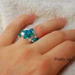 PIERŚCIONEK KORALIK BLUE ZIRCON AB - 3