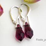 KOLCZYKI KROPLA AMETHYST 15 MM - 2